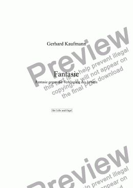 page one of Fantasie