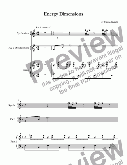 page one of Energy Dimensions