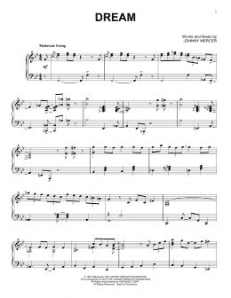 page one of Dream (Piano Solo)