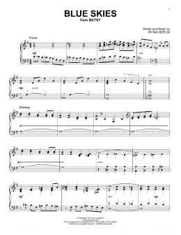 page one of Blue Skies (Piano Solo)