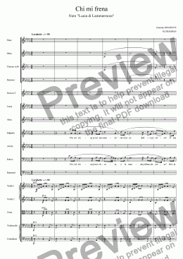 page one of Sextet: Chi mi frena, from "Lucia di Lammermoor"
