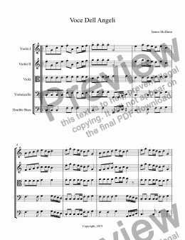 page one of voce dell angeli - Score and parts