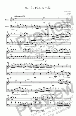 page one of Duo for Flute & Cello