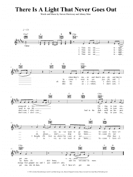 page one of There Is A Light That Never Goes Out (Lead Sheet / Fake Book)