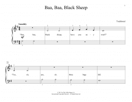 page one of Baa, Baa, Black Sheep (arr. Christopher Hussey) (Educational Piano)