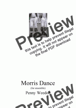 page one of Morris Dance for ensemble in G