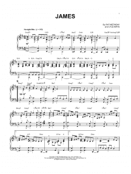 page one of James (Piano Solo)