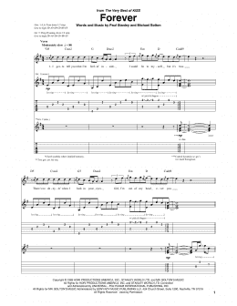 page one of Forever (Guitar Tab)