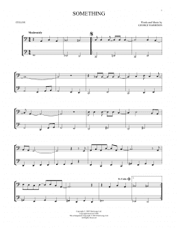 page one of Something (Cello Duet)