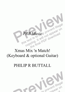 page one of Christmas Mix ’n Match! (Keyboard / Guitar)