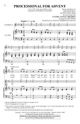 page one of Processional For Advent (Choir)