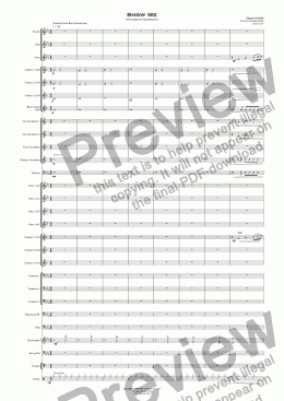 page one of Show Me  (The Love In Your Heart) - Concert Band