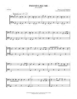 page one of Friend Like Me (from Aladdin) (Cello Duet)