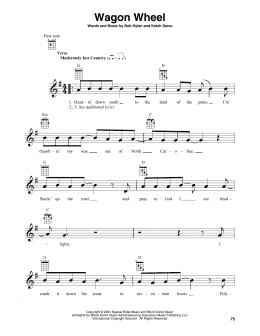 page one of Wagon Wheel (Banjo Tab)