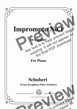 page one of Schubert-Impromptu No.1 in c minor