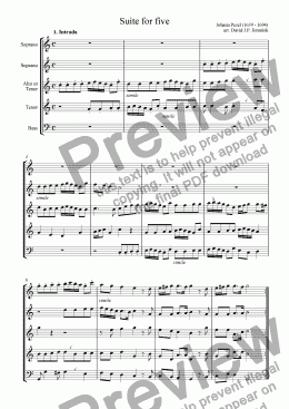 page one of Suite for 5