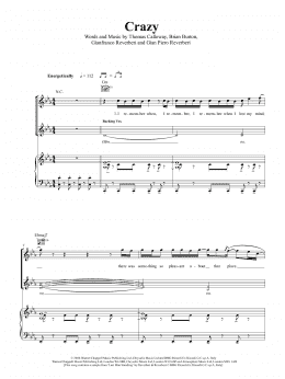 page one of Crazy (Piano, Vocal & Guitar Chords (Right-Hand Melody))