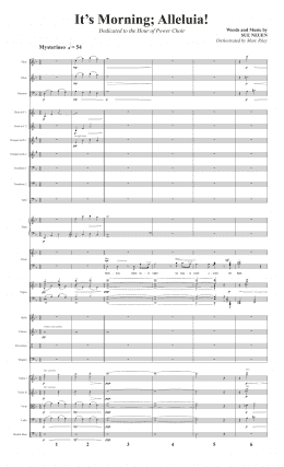 page one of It's Morning; Alleluia! - Full Score (Choir Instrumental Pak)