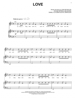 page one of Love (Piano, Vocal & Guitar Chords (Right-Hand Melody))