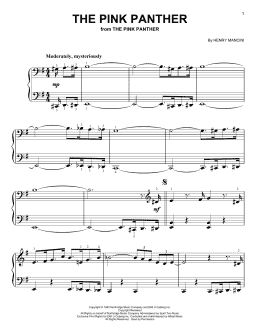 page one of The Pink Panther (Easy Piano)