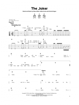 page one of The Joker (Really Easy Guitar)