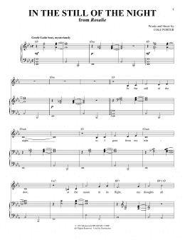 page one of In The Still Of The Night (Piano & Vocal)