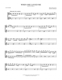 page one of When She Loved Me (from Toy Story 2) (Alto Sax Duet)