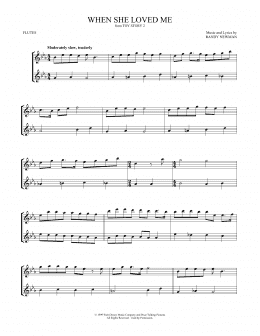 page one of When She Loved Me (from Toy Story 2) (Flute Duet)