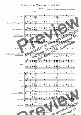 page one of March (Fantasia from the Nutcracker) for Flexible School Ensemble/Orchestra