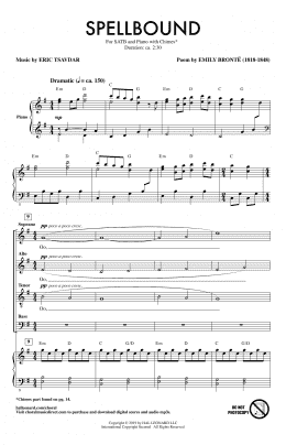 page one of Spellbound (SATB Choir)