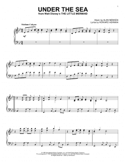 page one of Under The Sea (from The Little Mermaid) (Piano Solo)