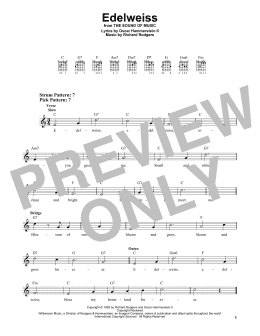 page one of Edelweiss (from The Sound of Music) (Easy Guitar)