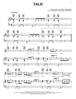 page one of Talk (Piano, Vocal & Guitar Chords (Right-Hand Melody))