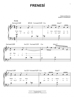 page one of Frenesi (Very Easy Piano)