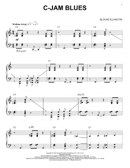 page one of C-Jam Blues (arr. Brent Edstrom) (Piano Solo)