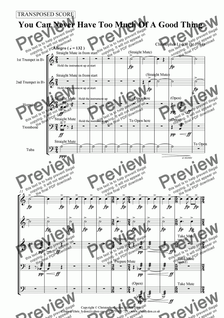 you-can-never-have-too-much-of-a-good-thing-download-sheet-music-pdf