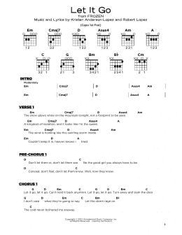 page one of Let It Go (from Frozen) (Really Easy Guitar)