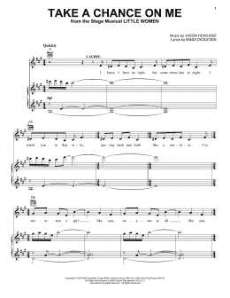 page one of Take A Chance On Me (from Little Women - The Musical) (Vocal Pro + Piano/Guitar)