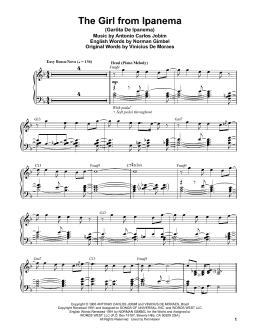 page one of The Girl From Ipanema (Garota De Ipanema) (Piano Transcription)