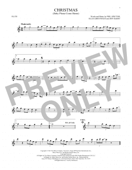 page one of Christmas (Baby Please Come Home) (Flute Solo)