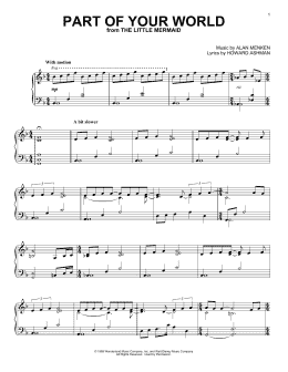 page one of Part Of Your World (from The Little Mermaid) (Piano Solo)