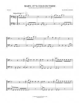 page one of Baby, It's Cold Outside (Cello Duet)