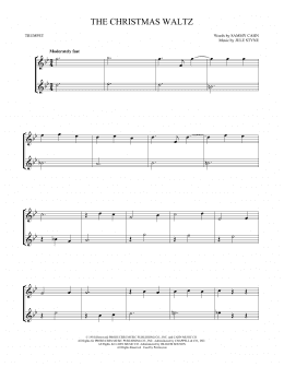 page one of The Christmas Waltz (Trumpet Duet)