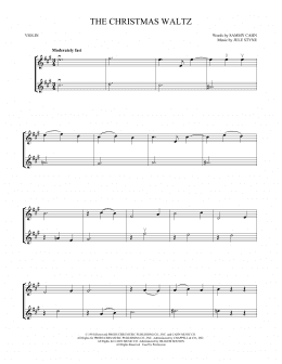 page one of The Christmas Waltz (Violin Duet)