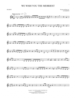 page one of We Wish You The Merriest (Trumpet Solo)