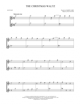 page one of The Christmas Waltz (Alto Sax Duet)