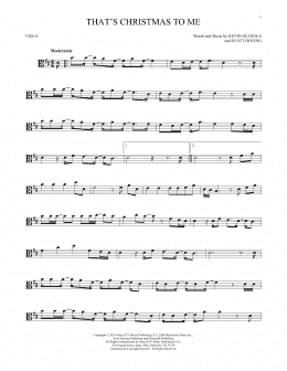 page one of That's Christmas To Me (Viola Solo)