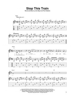 page one of Stop This Train (Solo Guitar)