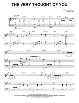 page one of The Very Thought Of You (Piano, Vocal & Guitar Chords (Right-Hand Melody))