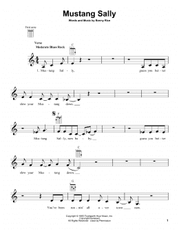 page one of Mustang Sally (Ukulele)